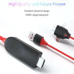 Cavo HDMI 3 in 1 MiraScreen L7-8 2m per smartphone