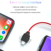 MiraScreen L7-8 Cavo HDMI 3 in 1 2m