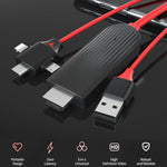 Cavo HDMI 3 in 1 MiraScreen L7-8 2m per smartphone