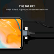 Cavo 3 in 1 HDMI 8 pin, Micro USB, USB-C 2m