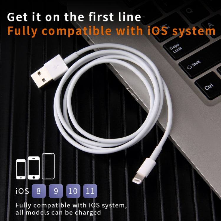 Cavo ricarica rapida USB a 8 pin 1m 2,4A per iPhone iPad