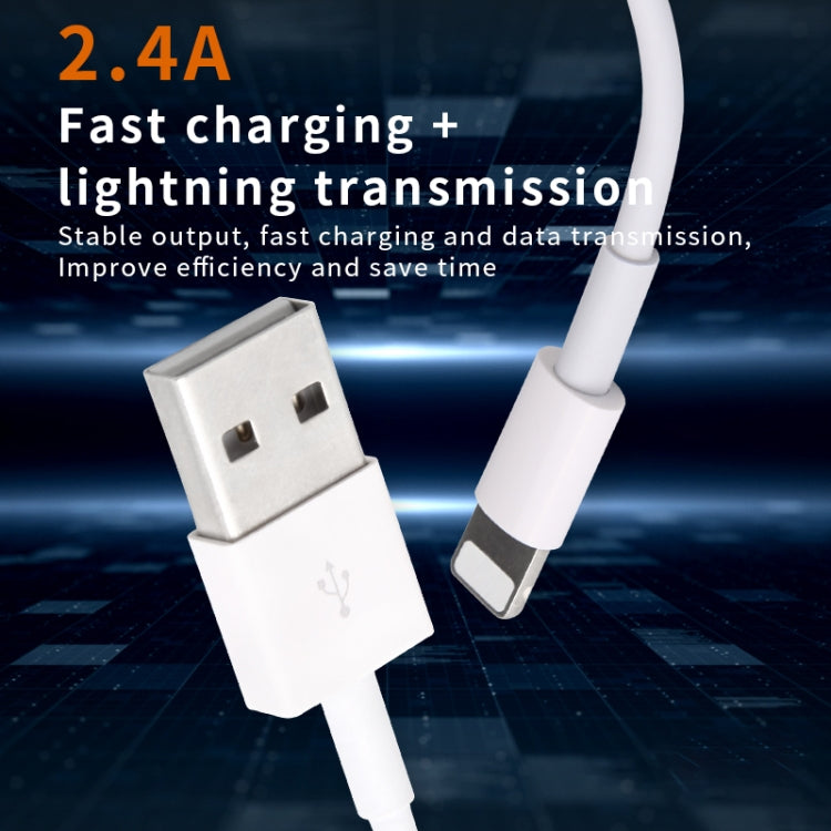 Cavo ricarica rapida USB a 8 pin 1m 2,4A per iPhone iPad