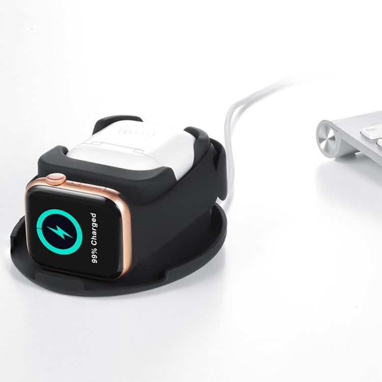 Base caricabatterie 3 in 1 per orologio e AirPods