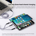 Cavo ricarica 3 in 1 IVON 1,2 m 8 Pin Type-C Micro USB