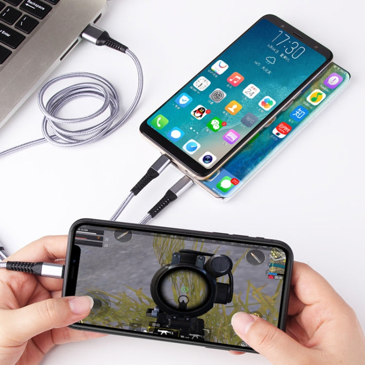 Cavo ricarica 3 in 1 IVON 1,2 m 8 Pin Type-C Micro USB