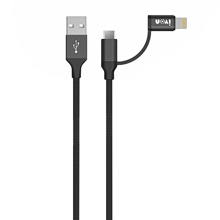 Cavo dati IVON 2 in 1 USB a 8 pin e Micro USB 1 metro