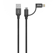 Cavo dati IVON 2 in 1 USB a 8 pin e Micro USB
