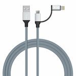 Cavo dati IVON 2 in 1 USB a 8 pin e Micro USB 1 metro