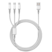 Cavo di ricarica rapida 3 in 1 1,2 m White