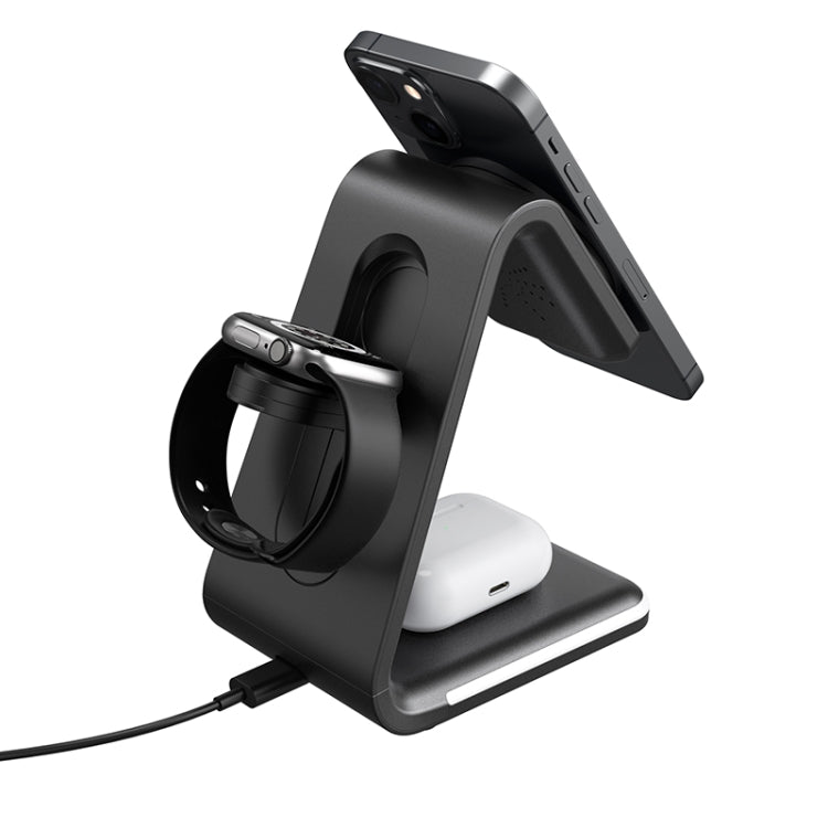 Caricatore wireless magnetico verticale B17 3 in 1
