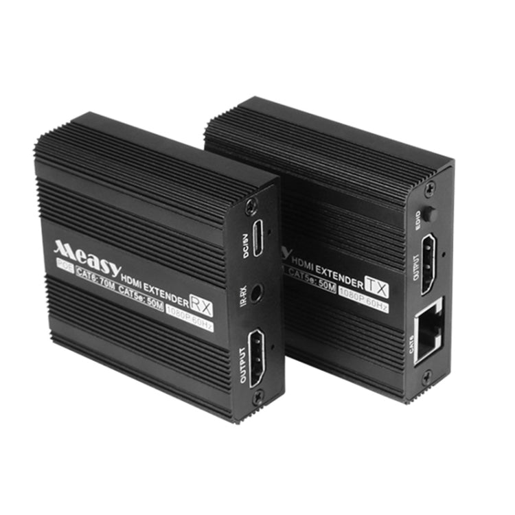 Measy ET100 HDMI Extender Trasmettitore + Cavo Ethernet convertitore ricevitore, distanza di trasmissione: 70 m, 1080P 70m