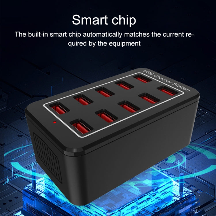 Stazione di ricarica intelligente 10 porte USB 40W YFY-A91