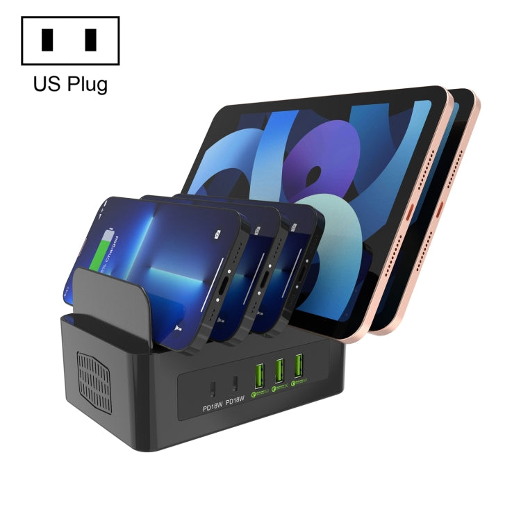 Stazione di ricarica USB 100W 5 porte YFY-A54