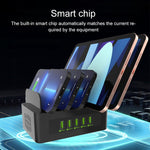 Stazione di ricarica 100W 5 porte USB con supporto