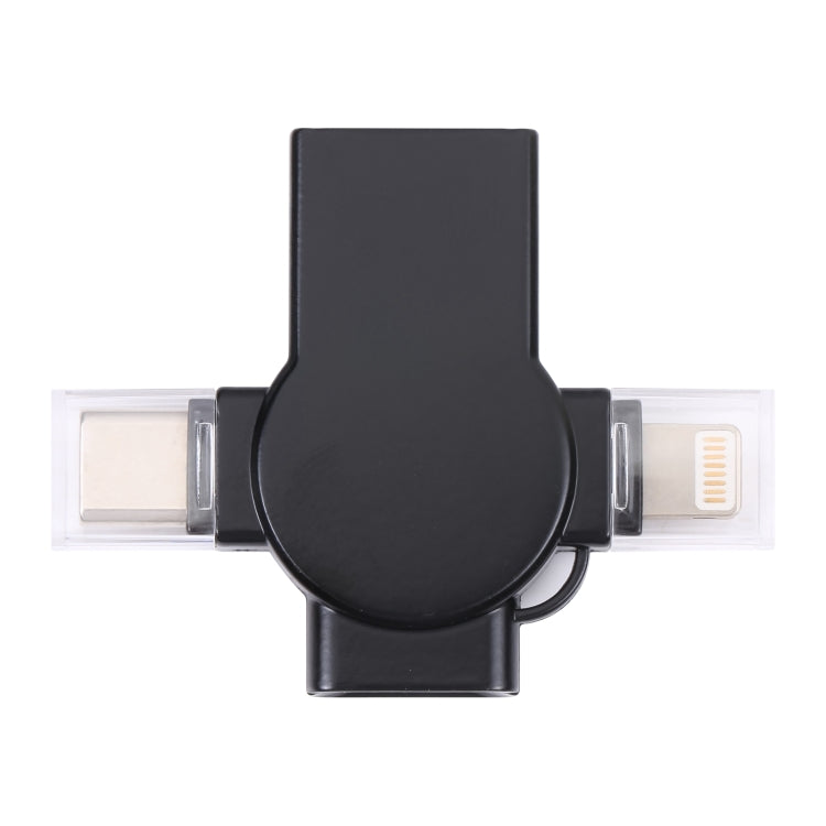 Adattatore OTG 4 in 1 USB a USB-C e 8 pin