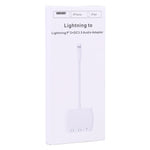 Adattatore cuffie 8 pin maschio a doppio 8 pin per iPhone