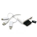 Adattatore USB OTG 3 in 1 per smartphone e tablet