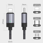 Cavo dati magnetico USB-C a Micro USB 15W 1 metro