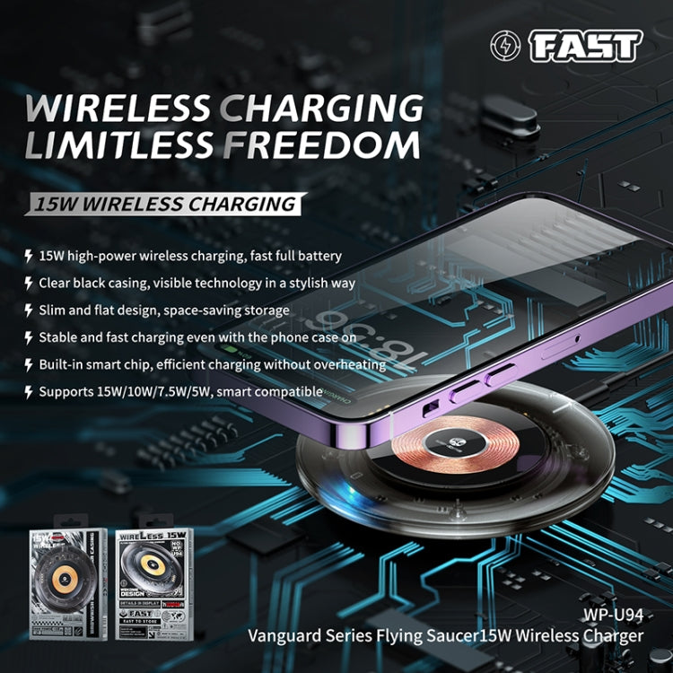 Caricabatterie wireless da tavolo WK WP-U94 15W