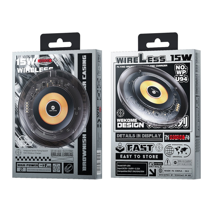 Caricabatterie wireless da tavolo WK WP-U94 15W