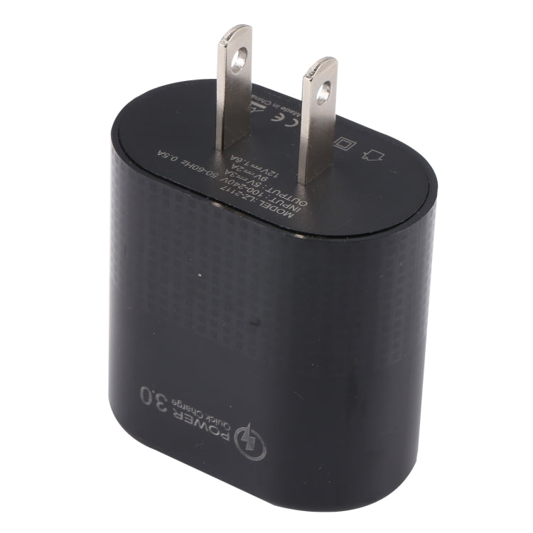 Caricabatterie rapido USB 18W QC3.0 con presa USA
