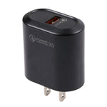 Caricabatterie rapido USB 18W QC3.0 con presa USA