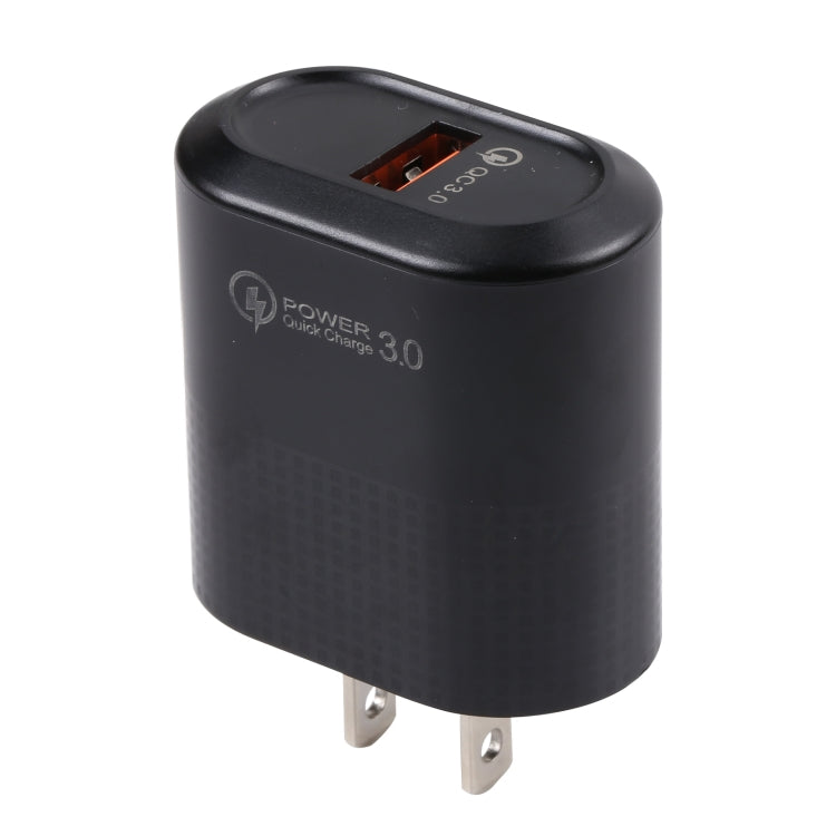 Caricabatterie rapido USB 18W QC3.0 con presa USA