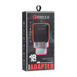 Caricabatterie rapido USB 18W QC3.0 con presa USA