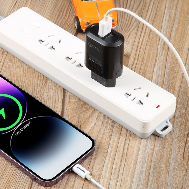Caricabatterie rapido USB 18W QC3.0 con presa europea