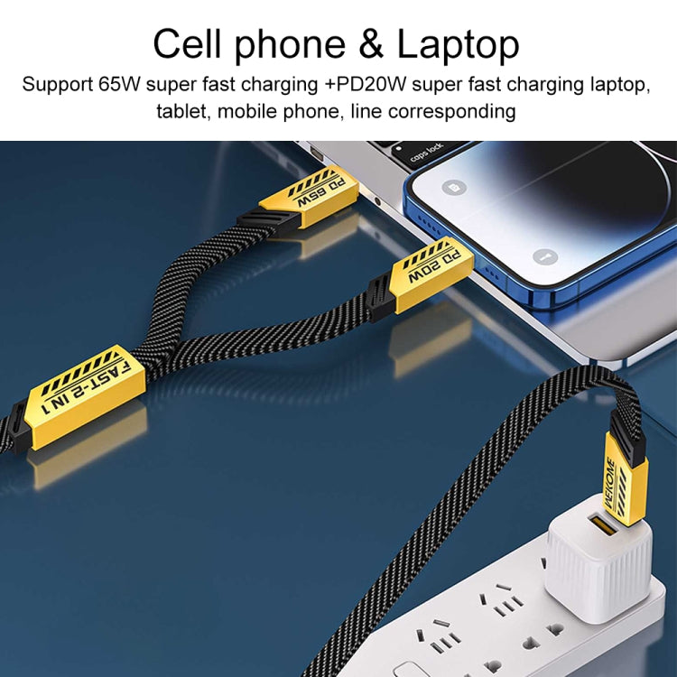 Cavo dati a ricarica rapida WK WDC-191 Mech Series PD da 20 W USB-C/Type-C a 8 pin, lunghezza: 1 m, USB-C/Type-C to 8 Pin