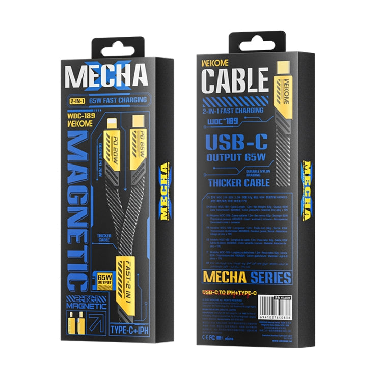 Cavo Dati Magnetico USB-C 2 in 1 da 1,2 m 65W