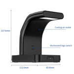 Caricabatterie wireless multifunzione 15W