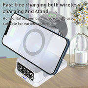 Caricabatterie wireless verticale 4 in 1 da 15 W