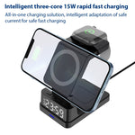 Caricabatterie wireless verticale 4 in 1 da 15 W