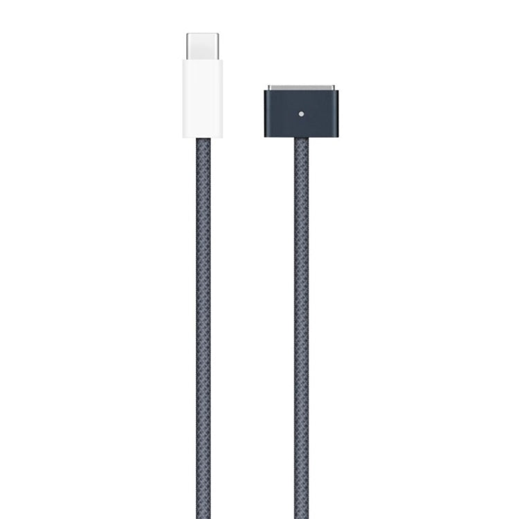 Cavo dati di ricarica rapida intrecciato da USB-C/Type-C a Magsafe 3, lunghezza: 2 m, Blue, White