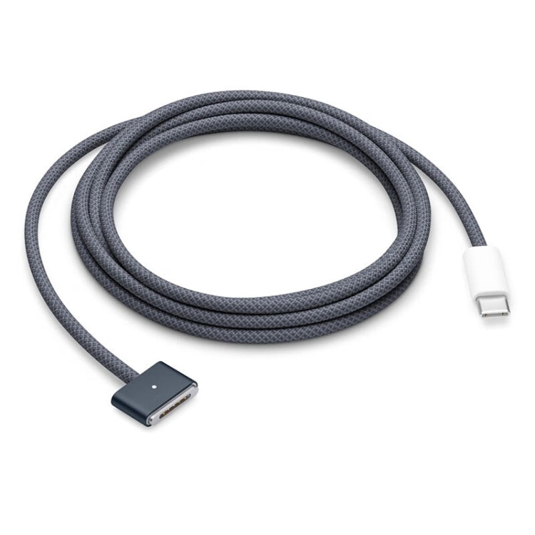 Cavo dati di ricarica rapida intrecciato da USB-C/Type-C a Magsafe 3, lunghezza: 2 m, Blue, White