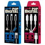 Cavo dati 3 in 1 USB A, Type-C e Micro USB 1,2 m