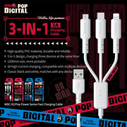 Cavo dati 3 in 1 USB a 8 Pin, Type-C e Micro USB