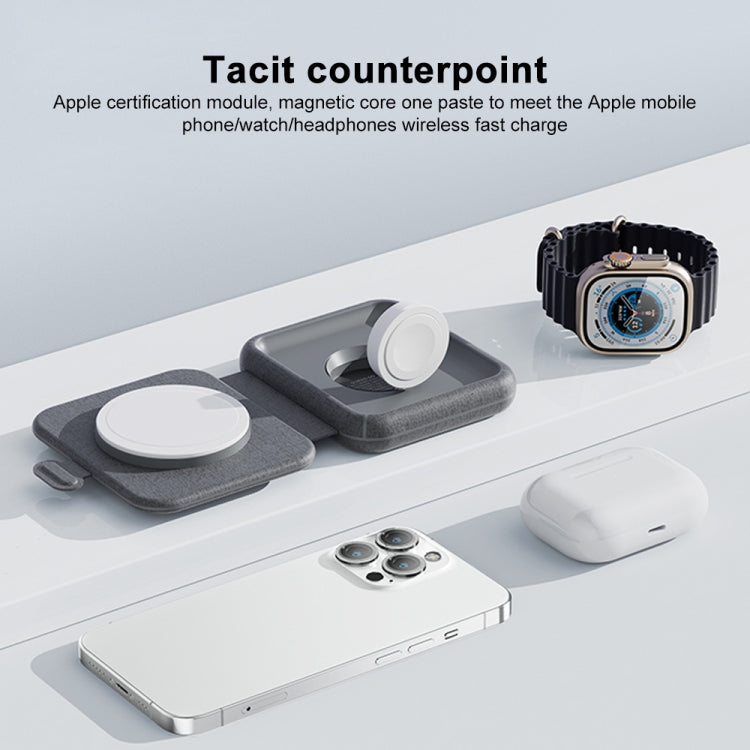 MOMAX UD30 Q.Mag Go Caricatore Wireless Magnetico Pieghevole 2 in 1 Magsafe