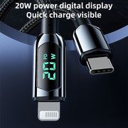Cavo di ricarica USB a 8 pin con display