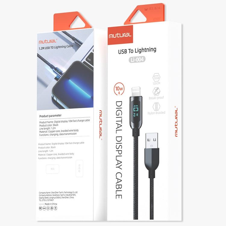 Cavo ricarica USB a 8 pin con display digitale 10W