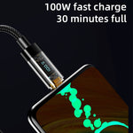 Cavo ricarica USB 8 pin con display digitale 10W