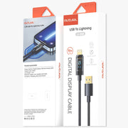 Cavo di ricarica USB 8 pin con display digitale