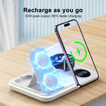 Caricabatterie wireless multifunzione 4 in 1 da 30 W