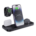 Caricabatterie wireless verticale pieghevole multifunzionale 6 in 1