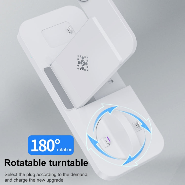 Caricabatterie wireless verticale pieghevole multifunzionale 6 in 1