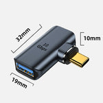 Adattatore USB-C con piegatura magnetica 10 Gbps