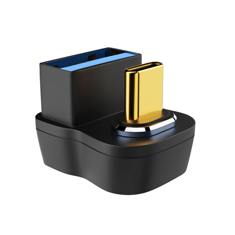 Adattatore di ricarica a gomito magnetico a forma di U da USB femmina a USB-C/Type-C maschio da 10 Gbps, U-Shaped Elbow