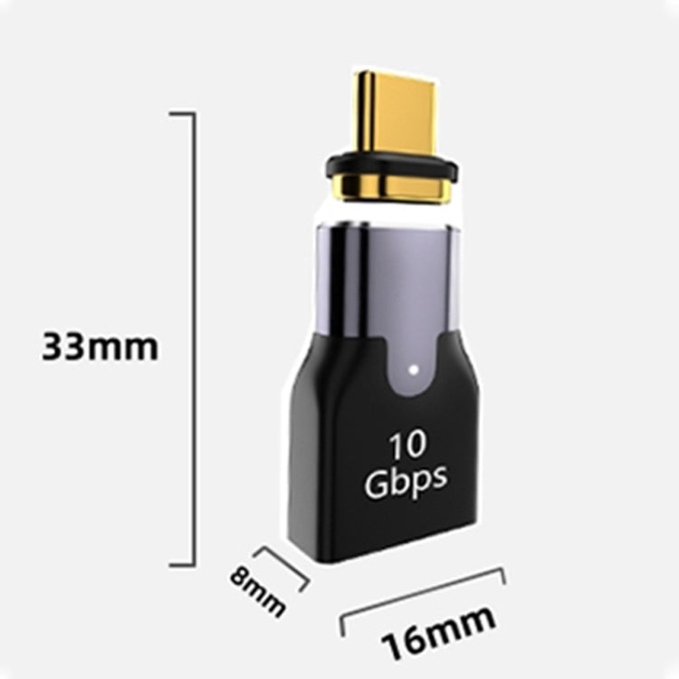 Adattatore USB-C magnetico 10 Gbps per dispositivi USB e USB-C