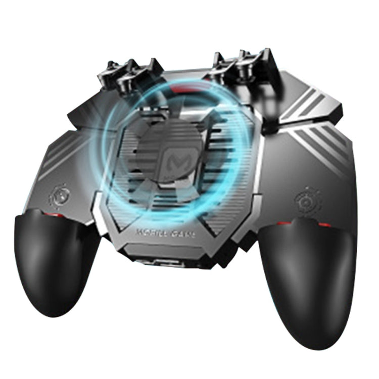 AK77 Batteria da 1200 mAh Gamepad multifunzione per telefono cellulare con collegamento a sei dita con staffa, adatto per telefoni cellulari da 4,7-6,5 pollici, 1200mAH Battery Edition